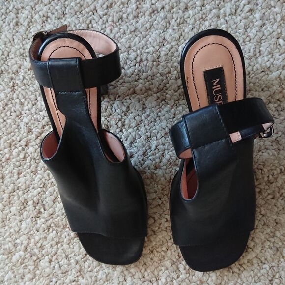 Musette OPEN TOE HEELS ankle strap size 37.5 - Picture 4 of 12